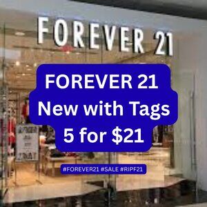 FOREVER 21 🦋 5/$21 CLEAR MY SISTER'S CLOSET NWT